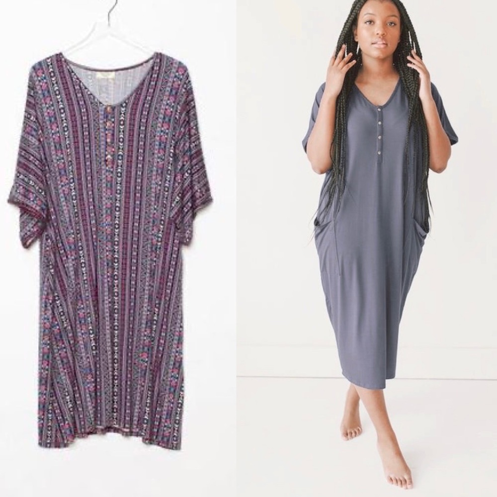 Bundle: Dwell and Slumber collection of 2 caftans xs/s and one size